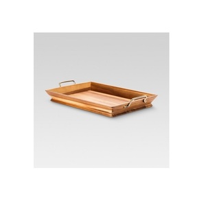 New Designs Wooden Coffee Tray for Serving Food Tray Handles Wholesale Price Latest Platter Service platter Real Wooden Tray - Product Image 4