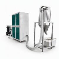 Machine de recyclage de film plastique HDPE LDPE avec découpeuse de film et granulateur à refroidissement par air SJ-120