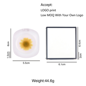 Blush in Crema Permanente con Fiori Veri, Ambra Trasparente, Cambia Colore con la Temperatura, Senza Logo, Doppio Uso per Labbra e Guance - Product Image 4