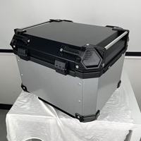 Boîtier supérieur en aluminium 45L étanche caja superior de aluminio boîte de queue de moto étui de moto universel personnalisé
