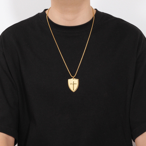 XIXI Collir Acier Inoxydable <span class=keywords><strong>Bijoux</strong></span> Homme hombres Hip-hop a granel personalizar Punk colgante Cruz joyería de <span class=keywords><strong>moda</strong></span> hombres collares - Product Image 5