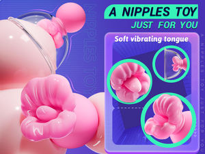 Multifunktion aler Adult Rose Vibrator Brust massage gerät mit kleinem Mund Brustwarze Vaginal stimulation Weibliches Masturbation gerät - Product Image 3