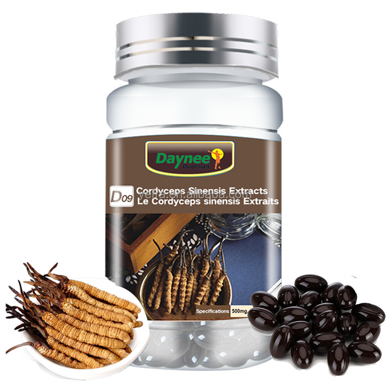 OEM Cordyceps Sinensis, капсула для улучшения иммунитета, мака, энергетическая добавка, диатери, женьшеня, Кордицепс