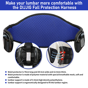 Queda Proteção De Segurança Com Cinto De Segurança Removível Full Body Harness Segurança - Product Image 5