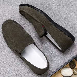 New men's canvas shoes with polyurethane lightweight soft soles and plush fabric Suitable work and driving Canvas trendy Shoes - Product Image 2