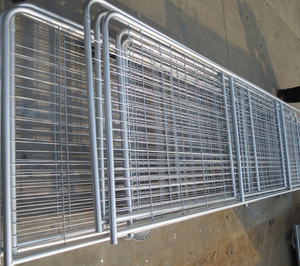 GALVANISED 7 RAIL GALVANISED METAL FARM FIELD SECURITY <strong>GATES</strong> - Product Image 4