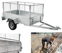 8 pieds auvent ouverture fermée Pantech voiture aile Van semi-remorque 7x4 camping-car Atv utilitaire fabricant soudé métal 7x4 voiture remorques