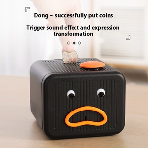 Khuôn mặt con người mới khỉ biểu hiện nhấp nháy miệng làm qua biên giới Đồ chơi giáo dục cho trẻ em hộp thoại Heo đất - Product Image 3