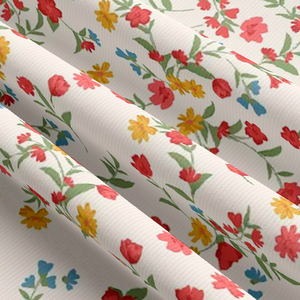 Tissu côtelé en polyester personnalisé professionnel, style côtelé d'été, tissu côtelé non brossé pour vêtements - Product Image 6