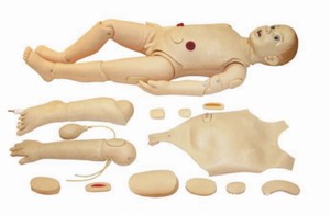 Trẻ em 3 tuổi điều dưỡng manikin đào tạo chăm sóc trẻ em quản lý đường hàng không tiêm tĩnh mạch mô phỏng điều dưỡng toàn diện - Product Image 2