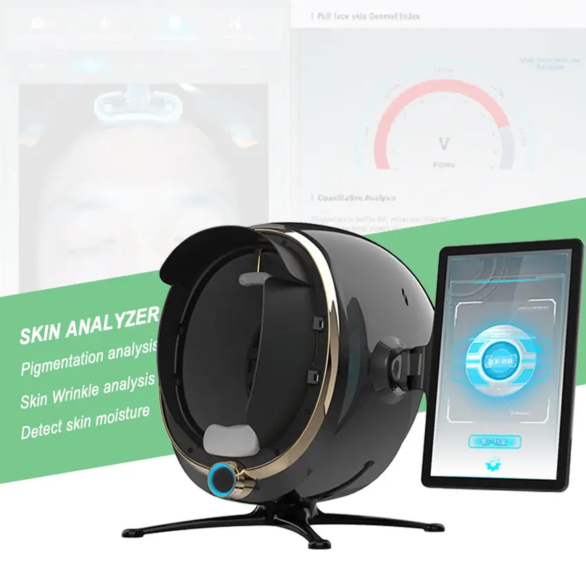 2023 Novas chegadas 3D AI Face Skin Tester Máquina Facial Scanner Skin Analyzer Machine preço