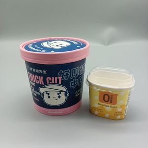 Packaging <b>Food</b> <b>Container</b> White Advertising Color Printed Kraft Disposable <b>Hot</b> Soup Deep Paper Bucket - Product Image 1
