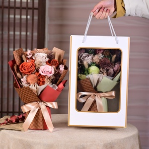 Caja de Regalo de <span class=keywords><strong>Rosas</strong></span> Preservadas de Lujo: Regalo de San Valentín 2026, Decoración de Bodas y <span class=keywords><strong>Hermosa</strong></span> Decoración de Pared, Exquisito Juego de Regalo <span class=keywords><strong>para</strong></span> <span class=keywords><strong>Mujer</strong></span> - Product Image 5