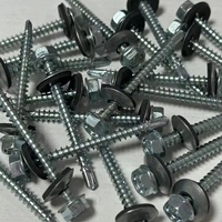 Vis autoperceuses à tête hexagonale à bride, avec rondelles EPDM intégrées, pour perçage et fixation en une seule étape