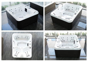 Bain à remous extérieur personnalisable Free Step pour la maison, spa de bien-être avec jets de massage, <span class=keywords><strong>jacuzzi</strong></span> extérieur - Product Image 5