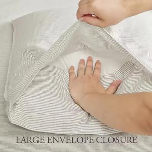 Juego de Ropa de Cama de Lino Orgánico, Elegante, Suave, Duradero y Transpirable, Sábana Plana para Regalos de Hotel y Hogar - Product Image 5