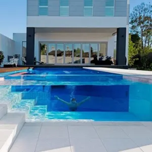 屋外の地面を泳ぐプールのための20-300mmアクリル壁ガラス板パネル