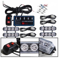 Auto-Blitzlicht Notfall fahrzeug Frontgrill LED-Blitzlicht LED-Blitz lampe LKW Oberflächen montage LED-Kühlergrill-Blitzlicht