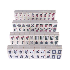 Bán Buôn 30Mm Mỹ Mahjong Thiết Lập 166 Gạch Với Phụ Kiện Hiện Đại Giá Và Bông Túi Cho Vui Vẻ Bảng Trò Chơi - Product Image 3
