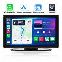 Écran portable universel 7 pouces CarPlay sans fil Android Auto Lecteur multimédia de voiture Écran tactile Navigation GPS FM AUX Mirror