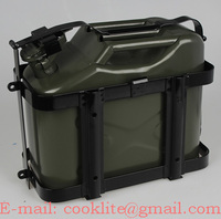 Réservoir d'essence diesel portable américain/européen en métal de 5L