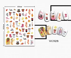 2023 Nieuwe Aankomst Nail Art Sticker Thanksgiving Day