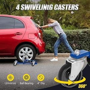 แม่แรงยกรถแบบ Heavy Duty สำหรับซ่อมตัวถังรถยนต์และยาง พร้อมอุปกรณ์เคลื่อนย้าย - Product Image 3