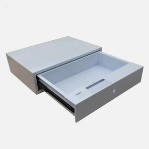 ขายึดแผ่นโลหะสีดำแบบมีรูพรุนด้านหลังและรูวงกลมสำหรับการติดตั้ง - Product Image 6