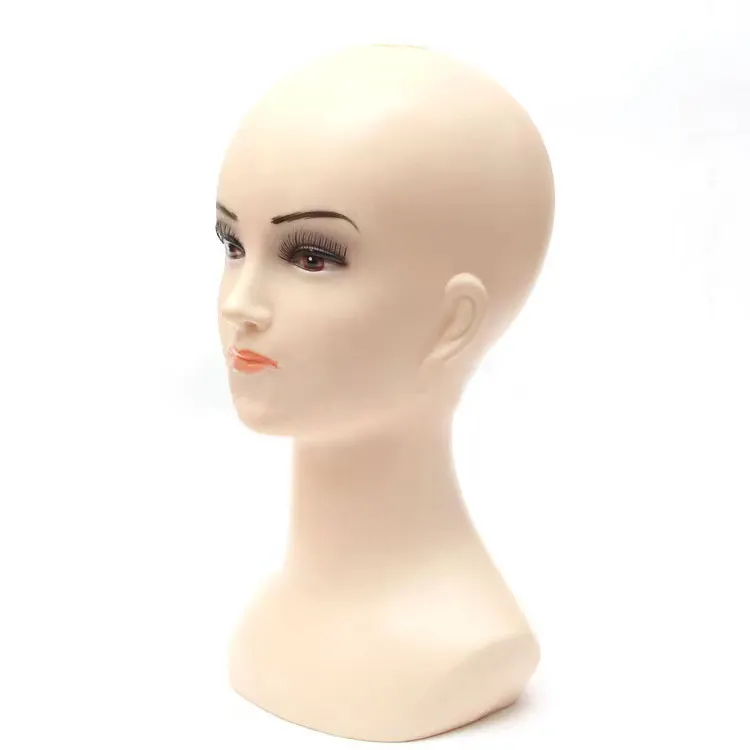 Plastic PVC Male and Female Mannequin Head Model for Beanies Hats Caps Display