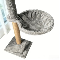 Arbre à chat avec structure d'escalade, grande griffoire en sisal, planche à griffer, favorise le saut et l'escalade, maisonnette pour chat, DEM/DOM disponible