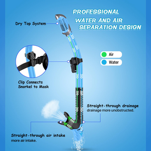 XIALE masker selam tanpa bingkai, perlengkapan bawah air segel silikon nyaman bebas bingkai tampilan sangat jelas dengan lensa kaca Anti kabut - Product Image 4