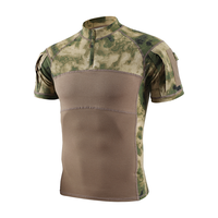 Couleur verte Chasse Uniforme Costume Grenouille T-Shirt Tactique été Sports de Plein Air T-shirt