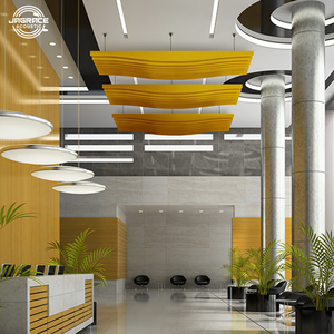 Système de déflecteurs acoustiques verticaux Jagrace en fibre de polyester, déflecteurs absorbants le son pour gymnase et <span class=keywords><strong>piscine</strong></span> intérieure - Product Image 5