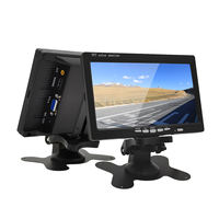 7 Inch AHD Monitor HDMI VGA AV Input Truck Bus Rear View System Heavy Duty Vehicle Monitoring Screen for Trailer RV Forklift