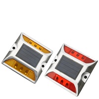 Lampe de signalisation routière en aluminium pour œil de chat, éclairage de sécurité routière surélevé pour allée, signalisation d'avertissement pour la sécurité routière