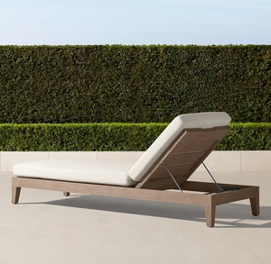 Canapé double en teck pour jardin extérieur, chaise longue de détente pour villa, chaise longue de jardin pour usage extérieur - Product Image 5