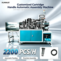 Machine d'assemblage de poignées de cartouches entièrement automatique contrôlée par PLC XUNNUO 3000 W avec moteur intégré