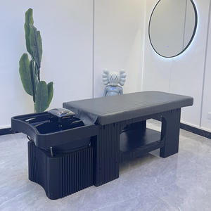 Chaise de massage capillaire <span class=keywords><strong>professionnelle</strong></span> de salon thaïlandais, nouvelle conception, de haute qualité, best-seller, en cuir synthétique, lit de shampooing, luxe moderne - Product Image 4