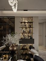 Service de design d'intérieur complet pour villa moderne de luxe, conception de cuisine, rendu 3D, atelier de décoration graphique pour la maison