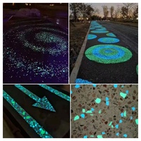 Pierre artificielle luminescente dans le noir, écologique, durable, haute luminosité, pour la décoration de sentiers de jardin et l'utilisation en extérieur