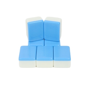 Custom Colorful Mini <strong>Pai</strong> <strong>Gow</strong> Mahjong Luxury Mahjong <strong>Tiles</strong> Blue Mahjong <strong>Tiles</strong>