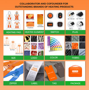 Gilet riscaldato con alimentazione USB 5V OEM con 8 zone di riscaldamento panciotto riscaldato Unisex - Product Image 6