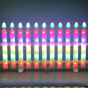 Năng lượng mặt trời Powered Cây giáng sinh Đèn không thấm nước ngoài trời hàng rào trang trí điều khiển từ xa IP65/44 làm bằng nhựa bền - Product Image 5