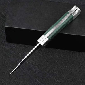 G10ハンドル8Cr13Movスチール戦術ポケットナイフBK110アウトドアキャンプ旅行狩猟折りたたみナイフDIY OEM 59-60HRC硬度 - Product Image 5