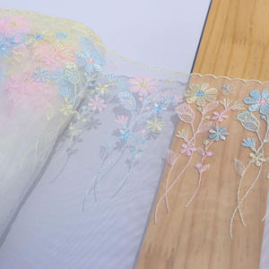 Elegante tessuto a rete in pizzo ricamato in stile giapponese, stile 22cm, Vintage, abbigliamento Sexy per bambini, rifiniture per biancheria intima a fiori colorati - Product Image 6