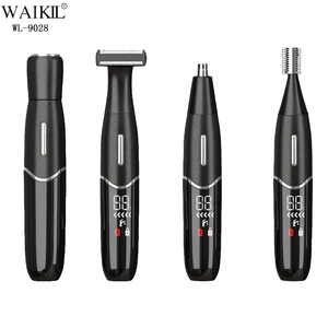 Kit de Aseo Masculino 4 en 1 Recargable Tipo-C, Recortadora de Vello Corporal Impermeable e Indolora para Cara, Cejas, Axilas y Piernas - Product Image 1