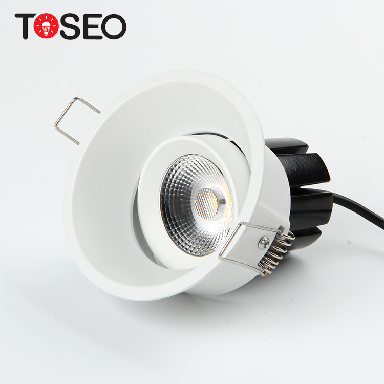 Customized Deep Hole Anti Glare Recessed Downlights / Warm White LED downlights 220v