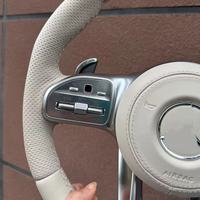 Volant sport en cuir beige de qualité supérieure pour Mercedes Benz Classe C B E S G V177 W247 W206 W213 W214 W222 W223 W205 AMG