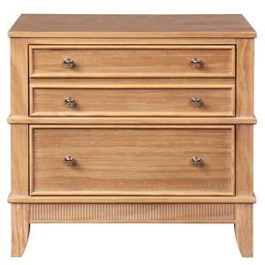 Hazel 3 <b>Drawer</b> <b>Side</b> <b>Table</b> For Living Room Hallway Entryway - Product Image 6