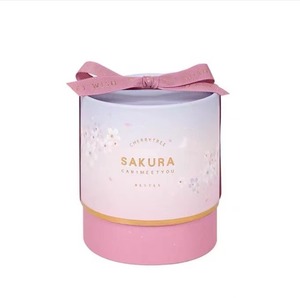 กล่องกระดาษแข็งทรงกลมสำหรับใส่คุกกี้กล่องบรรจุภัณฑ์สำหรับคุกกี้ของขวัญวันแม่ - Product Image 1